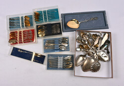Spoons and other serving utensils over 60 pieces, silver