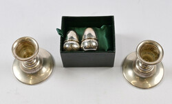 Salt shakers in shape of acorns, silver, from Norway. Additionally ...