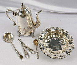 Selection of 12 silver cutlery. Also selection of non-silver items