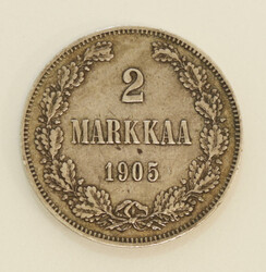 1905 2 markka silver, kl 1
