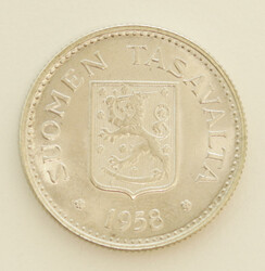 1958 200 markka S silver, kl 01. Rare!