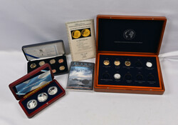 Selection of eg. restrikes of famous coins, 2003 proof set, three ...