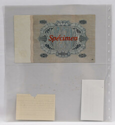 1939 5000 markkaa Specimen banknote, according to provenance given by ...