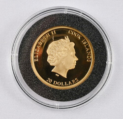 Cook Islands 2013 $20, Birgitte Bardot, gold