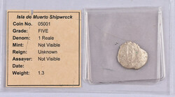 Equador, two old (1600s) silver coins 1 Reale (1,3g) and 8 Reale (18 ...