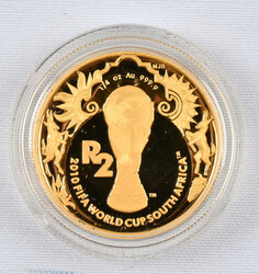 South Africa 2010 2 Rand, FIFA World Cup 2010, gold