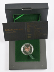 Fiji 2018 5$ Fox mask, gold and diamonds. Mintage only 499 pieces