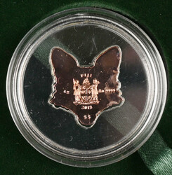Fiji 2018 5$ Fox mask, gold and diamonds. Mintage only 499 pieces