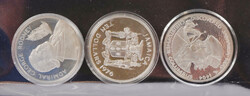 Jamaica 1975 - 1977 10$ silver coins (á 42,8g - 0,925)
