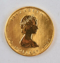 Canada 1988 50$ Elizabeth II, goldAutomatically generated translation ...
