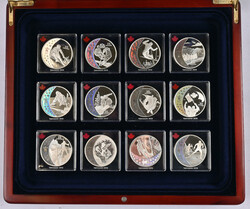 Canada 2010 Vancouver Olympics. A fine selection of silver coins in a ...