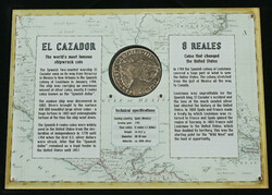 Mexico 1783 8 real silver in a fine case with background information. ...