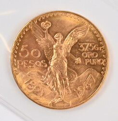 Mexico 1947 50 Peso, Centenario, goldAutomatically generated ...