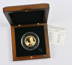 Mongolia 2007 5000 Tögrög, Mannerheim, gold. Minted only 500 pieces