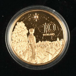 Niue 2019 10$ Pole star, gold and a diamond