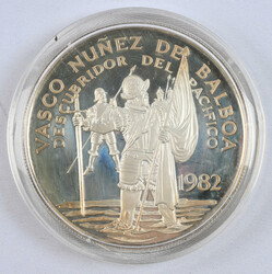 Panama 1982 20 Balboa, heavy (500) silver coin