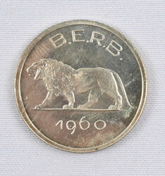 Ruanda-Burundi 1960 Franc (KM-E3). Rare silver test strike ...