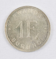 Ruanda-Burundi 1960 Franc (KM-E3). Rare silver test strike ...