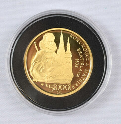 Slovakia 2008 5000 Korún, Matthias II, gold. Mintage only 4050 pieces