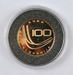 Slovenia 2010 Ski jumping 100 euro gold (7,0 g). Certificate of ...