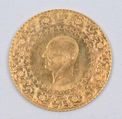 Turkey, 1969 500 Kurush, Kemal Atatürk, gold