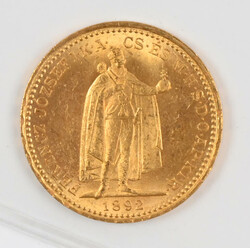 Hungary 1892 20 Corona, Francis Joseph I, goldAutomatically generated ...