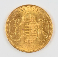 Hungary 1892 20 Corona, Francis Joseph I, goldAutomatically generated ...
