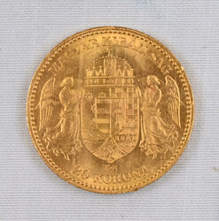 Hungary 1894 20 Korona, Francis Joseph I, goldAutomatically generated ...