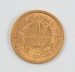 USA 1851 1 Dollar, Liberty Head, goldAutomatically generated ...