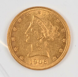 USA 1906 10 Dollar, Coronet Head, gold