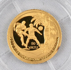 Vanuatu 2010 50 Vatu, FIFA, gold
