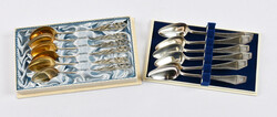 Coffee spoons "Suomi" and "Kielo" twelve pieces (6 + 6). Silver (830)
