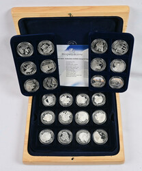 The Mint of Finland's Finnish silver treasure medal collection in a ...