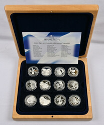 The Mint of Finland's Finnish silver treasure medal collection in a ...