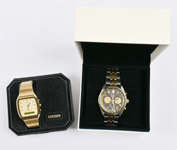 Two working wristwatches: Seiko 8T63-00W0 and Citizen ana-digi (cal ...