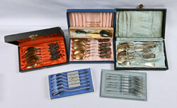 Coffee spoons in silver (813/830), four sets of six spoons in cases ...