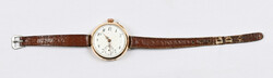 Pendant watch converted into a wristwatch, gold (14k). Missing second ...