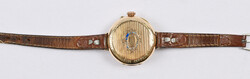 Pendant watch converted into a wristwatch, gold (14k). Missing second ...