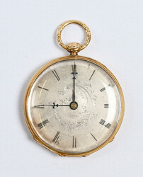 Gold (18k) Vacheron pocket watch, gross weight 45,6 g. Old key-wound ...