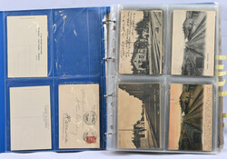 Topographical cards in album, ca. 120 cards. Plenty of church cards ...