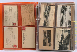 Old topographical cards ca. 150 pieces in album. Versatile selection ...