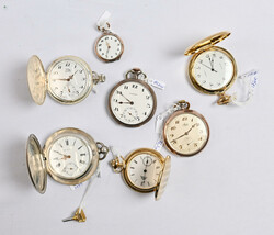 Pocket watches fine selection of seven different, eg. Eterna, Leijona ...