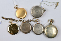 Pocket watches fine selection of six different, eg. Waltham, Qualite ...