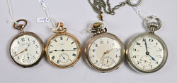 Pocket watches beautiful selection of eight different, eg. Hamilton, ...