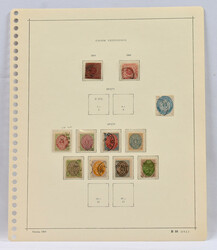 1855 - 1916 fine **/*/o collection on five collection pages. ...
