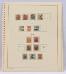 1855 - 1916 fine **/*/o collection on five collection pages. ...