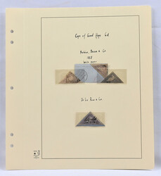 Cape of Good Hope 1858 6 pence Mi 3, collection page including four ...