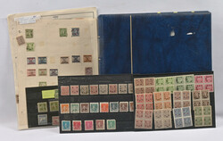 Stock albums with mixed selection of old and newer material, used and ...