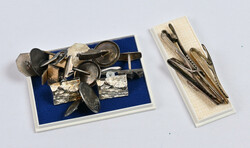 Cufflinks five pairs and three tie pins, all are silver