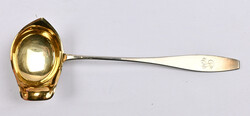 Silver ladle (813) with monogram, length ca. 31,5 cm